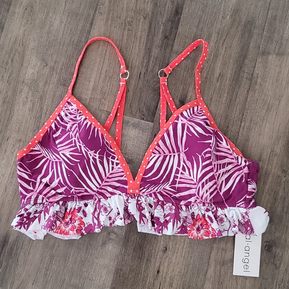 Social Angel Bikini top NWT